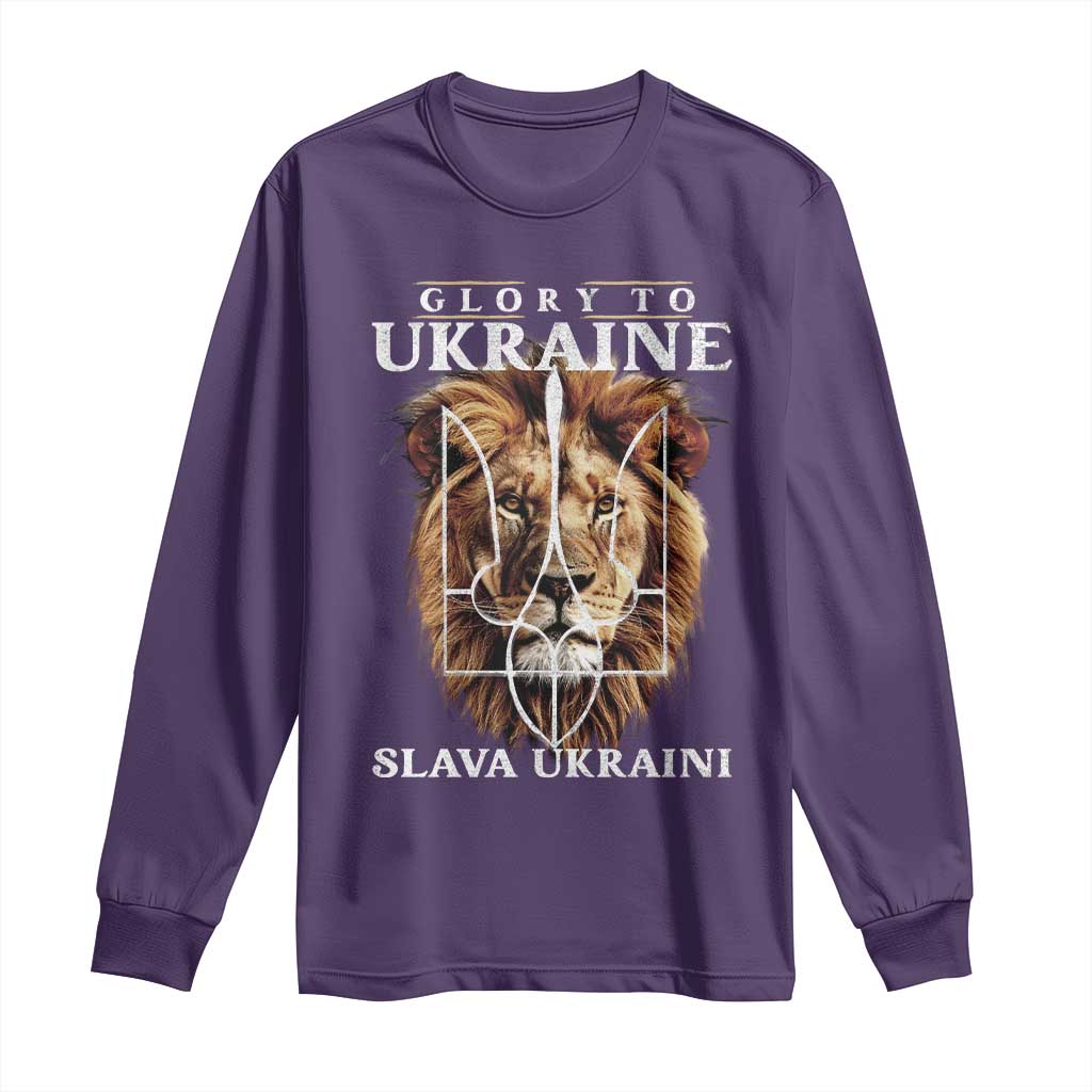Glory To Ukraine Slava Ukraini Long Sleeve Shirt Lion King