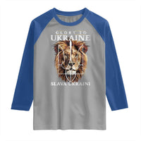 Glory To Ukraine Slava Ukraini Raglan Shirt Lion King