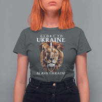 Glory To Ukraine Slava Ukraini T Shirt For Women Lion King