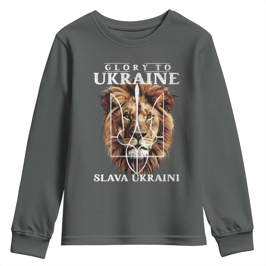 Glory To Ukraine Slava Ukraini Youth Sweatshirt Lion King
