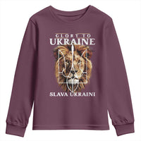 Glory To Ukraine Slava Ukraini Youth Sweatshirt Lion King