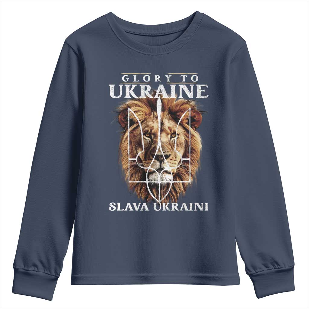 Glory To Ukraine Slava Ukraini Youth Sweatshirt Lion King