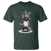 Retro Easter Raccoon Bunny Rock Hand Trash Panda T Shirt