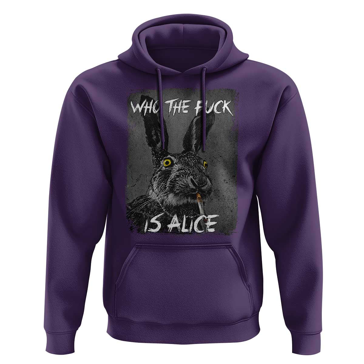 Funny Rabbit Who The Fuck Is Alice Hoodie