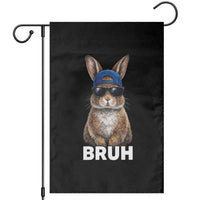Funny Easter Bruh Bunny Sunglasses Meme Garden Flag