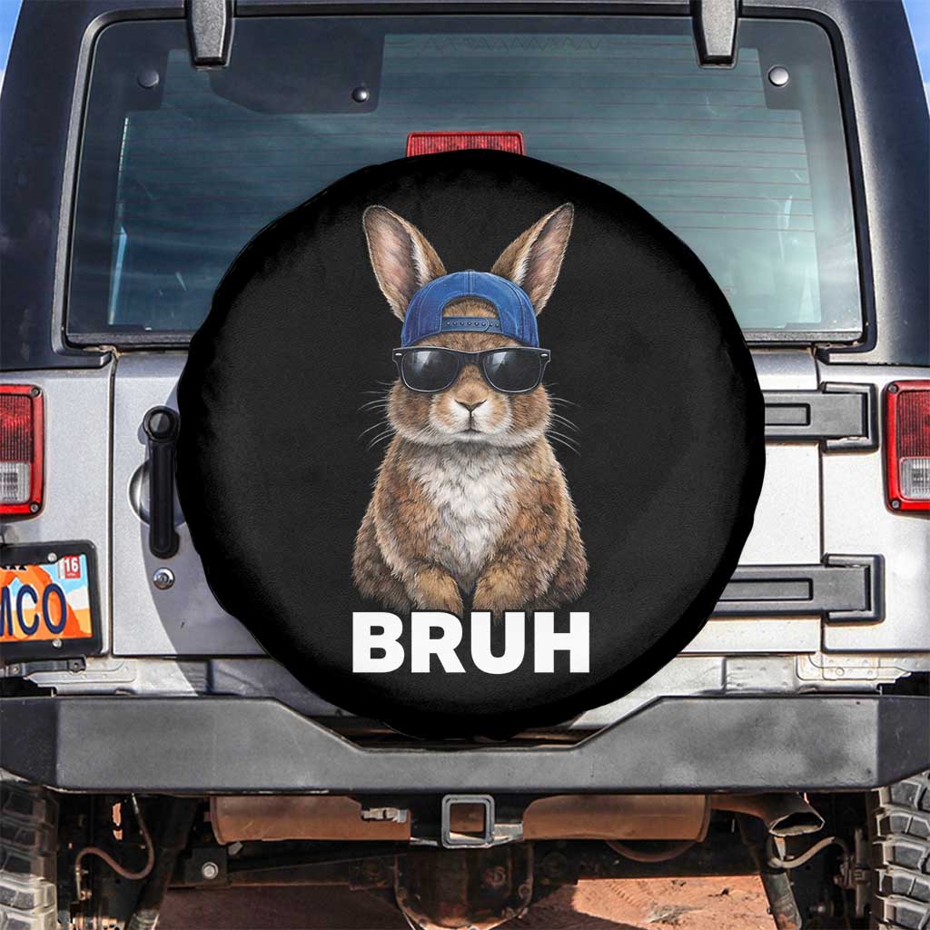 Funny Easter Bruh Bunny Sunglasses Meme Spare Tire Cover