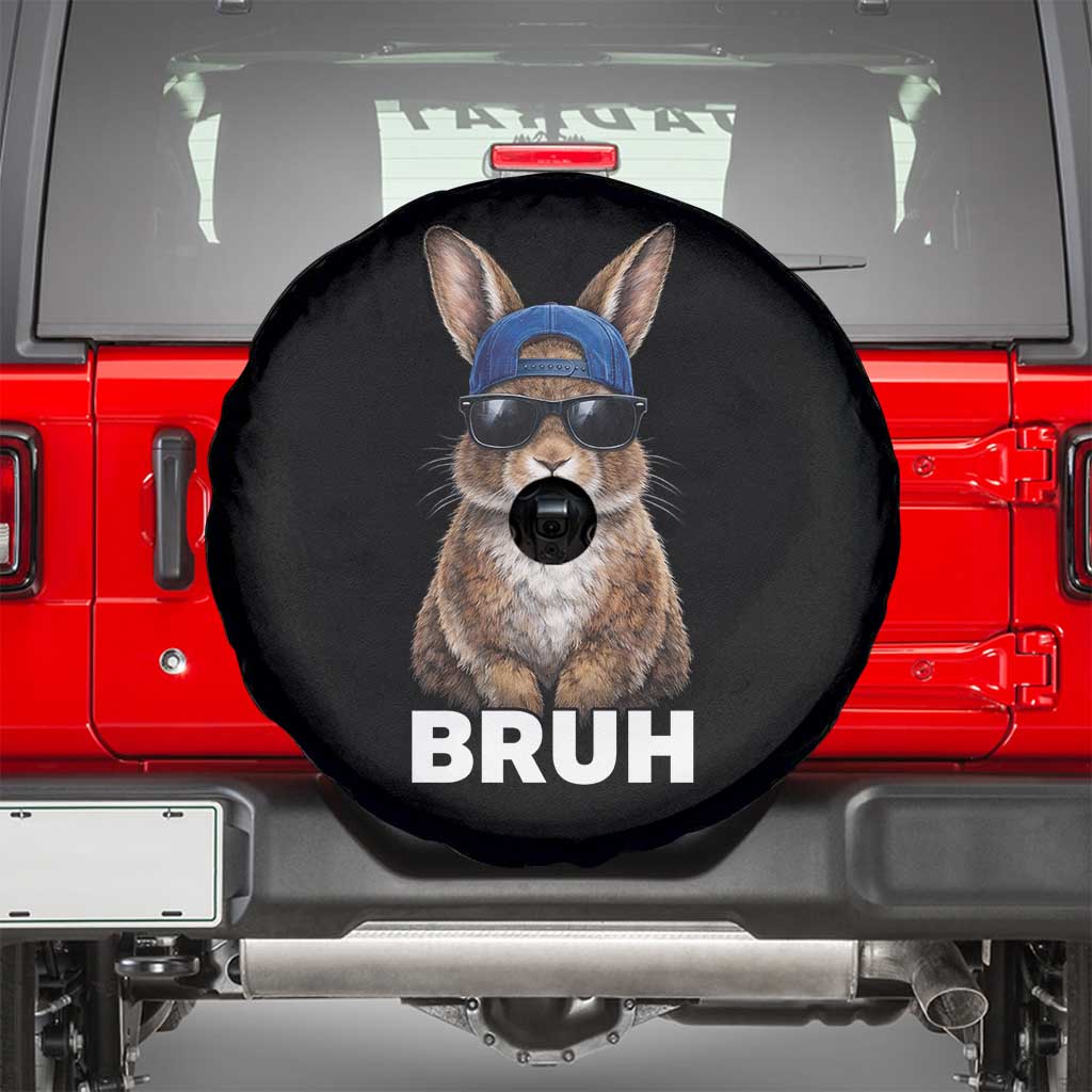 Funny Easter Bruh Bunny Sunglasses Meme Spare Tire Cover