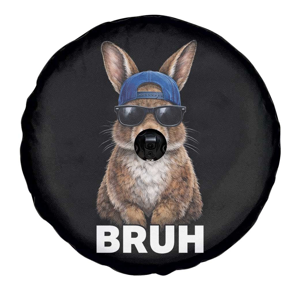 Funny Easter Bruh Bunny Sunglasses Meme Spare Tire Cover