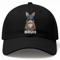 Funny Easter Bruh Bunny Sunglasses Meme Baseball Cap