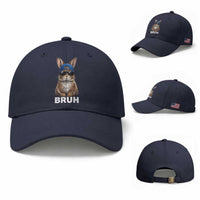 Funny Easter Bruh Bunny Sunglasses Meme Baseball Cap