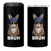 Funny Easter Bruh Bunny Sunglasses Meme 4 in 1 Can Cooler Tumbler