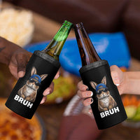 Funny Easter Bruh Bunny Sunglasses Meme 4 in 1 Can Cooler Tumbler