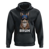 Funny Easter Bruh Bunny Sunglasses Meme Hoodie