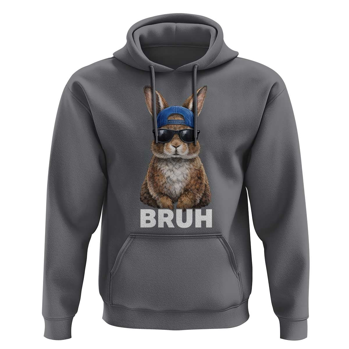 Funny Easter Bruh Bunny Sunglasses Meme Hoodie