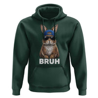 Funny Easter Bruh Bunny Sunglasses Meme Hoodie
