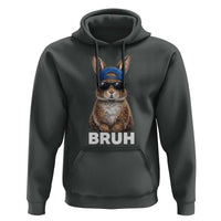 Funny Easter Bruh Bunny Sunglasses Meme Hoodie