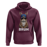 Funny Easter Bruh Bunny Sunglasses Meme Hoodie