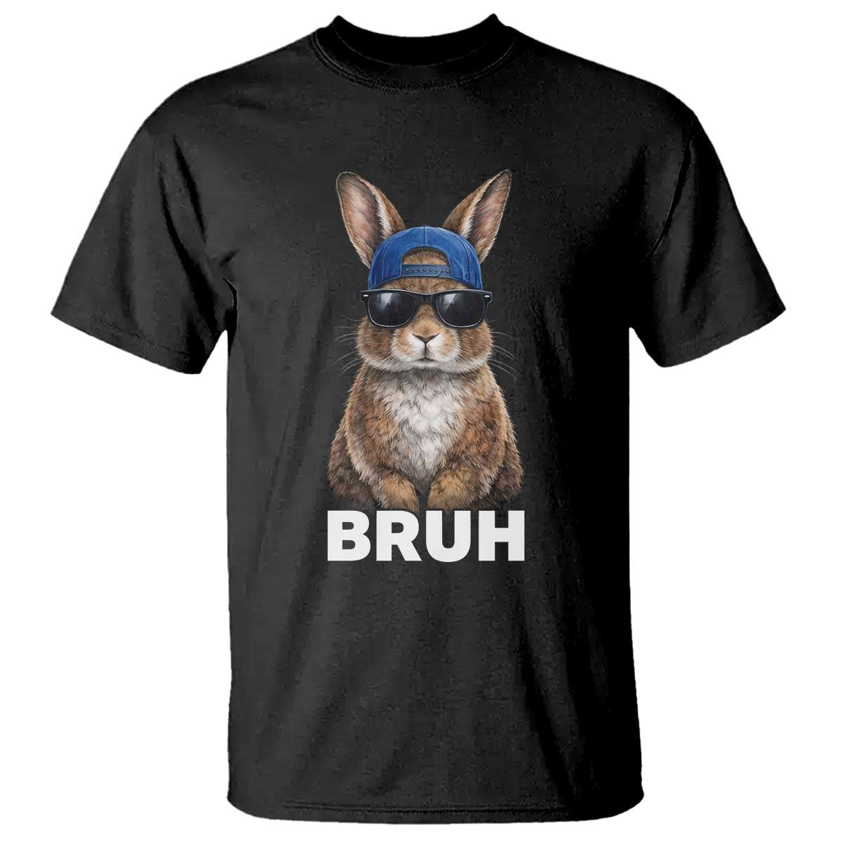 Funny Easter Bruh Bunny Sunglasses Meme T Shirt
