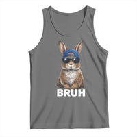 Funny Easter Bruh Bunny Sunglasses Meme Tank Top