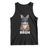 Funny Easter Bruh Bunny Sunglasses Meme Tank Top