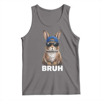 Funny Easter Bruh Bunny Sunglasses Meme Tank Top