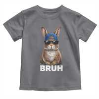 Funny Easter Bruh Bunny Sunglasses Meme Toddler T Shirt