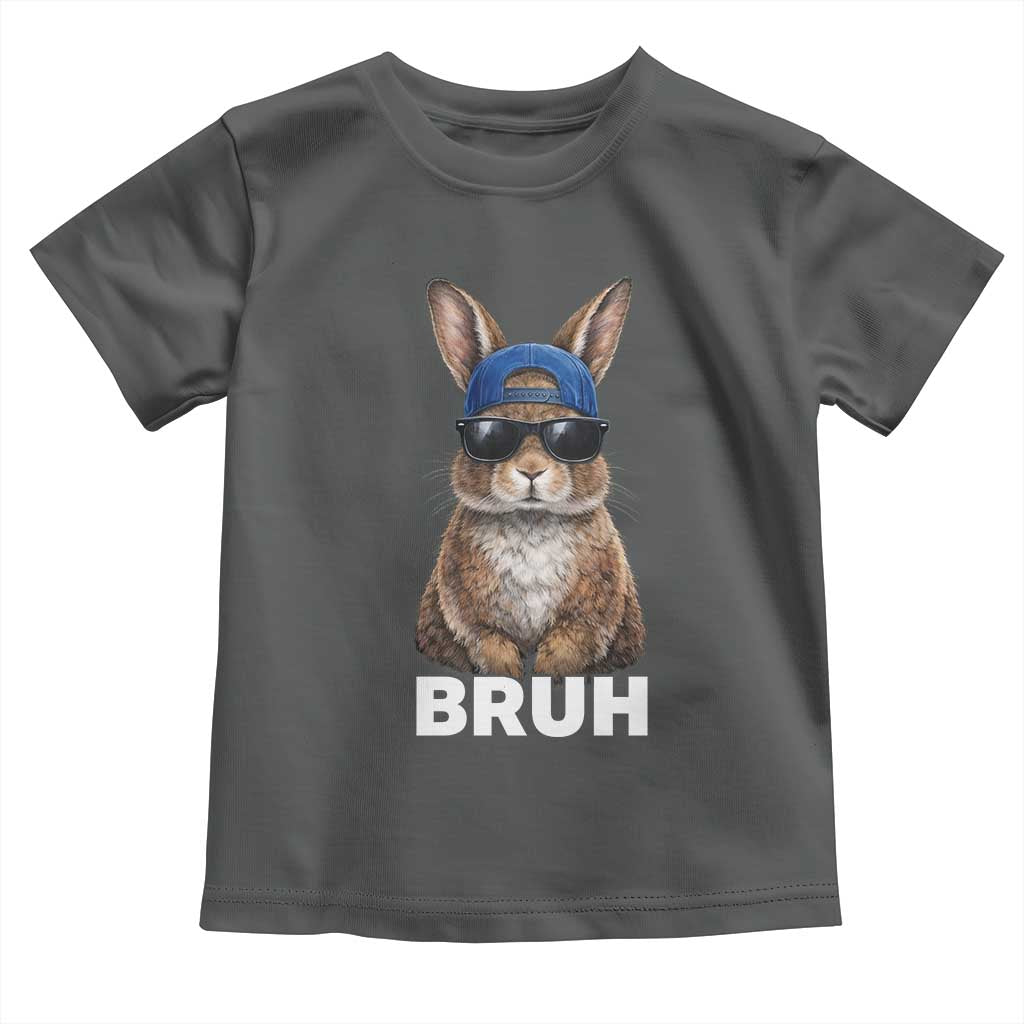 Funny Easter Bruh Bunny Sunglasses Meme Toddler T Shirt