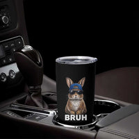 Funny Easter Bruh Bunny Sunglasses Meme Tumbler Cup