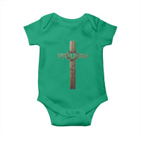 Christian Easter Resurrection Day Tetelestai Religious Cross Baby Onesie
