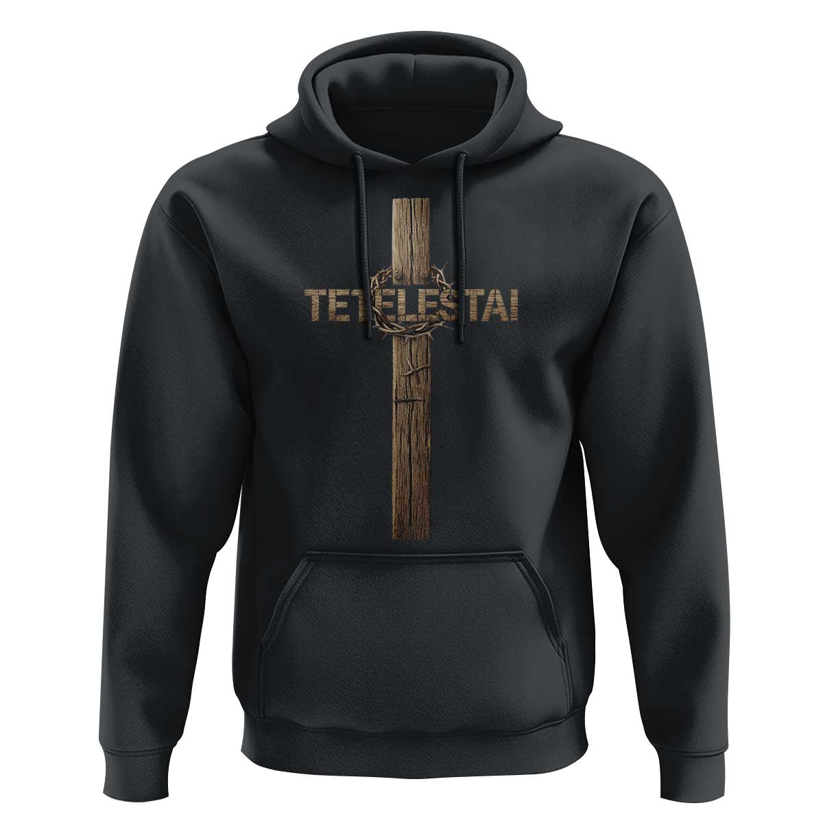 Christian Easter Resurrection Day Tetelestai Religious Cross Hoodie