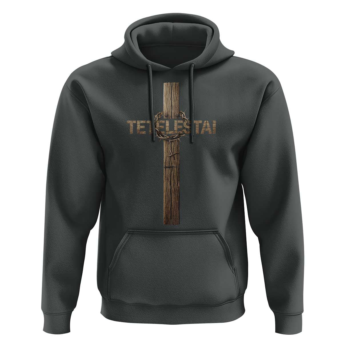 Christian Easter Resurrection Day Tetelestai Religious Cross Hoodie