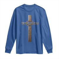 Christian Easter Resurrection Day Tetelestai Religious Cross Long Sleeve Shirt