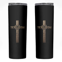 Christian Easter Resurrection Day Tetelestai Religious Cross Skinny Tumbler