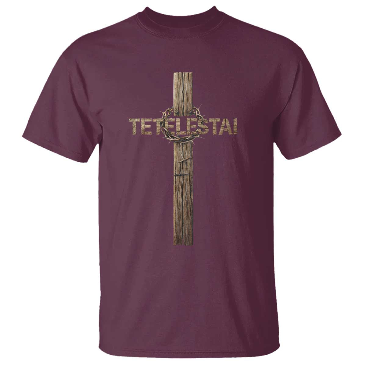 Christian Easter Resurrection Day Tetelestai Religious Cross T Shirt