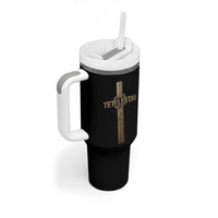 Christian Easter Resurrection Day Tetelestai Religious Cross Tumbler With Handle