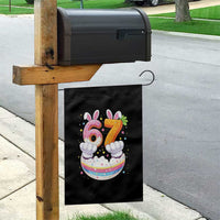Funny Easter Day Bunny 67 Six Seven Meme Garden Flag