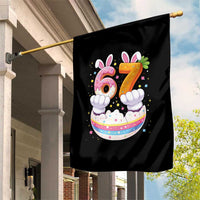 Funny Easter Day Bunny 67 Six Seven Meme Garden Flag