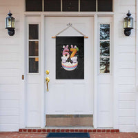 Funny Easter Day Bunny 67 Six Seven Meme Garden Flag