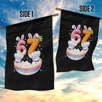 Funny Easter Day Bunny 67 Six Seven Meme Garden Flag