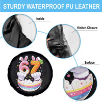 Funny Easter Day Bunny 67 Six Seven Meme Spare Tire Cover