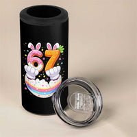 Funny Easter Day Bunny 67 Six Seven Meme 4 in 1 Can Cooler Tumbler
