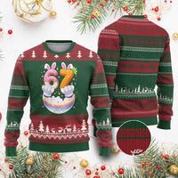 Funny Easter Day Bunny 67 Six Seven Meme Ugly Christmas Sweater
