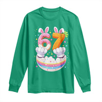 Funny Easter Day Bunny 67 Six Seven Meme Long Sleeve Shirt