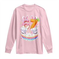 Funny Easter Day Bunny 67 Six Seven Meme Long Sleeve Shirt