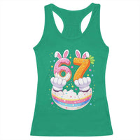 Funny Easter Day Bunny 67 Six Seven Meme Racerback Tank Top