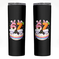 Funny Easter Day Bunny 67 Six Seven Meme Skinny Tumbler