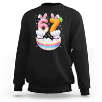 Funny Easter Day Bunny 67 Six Seven Meme Sweatshirt