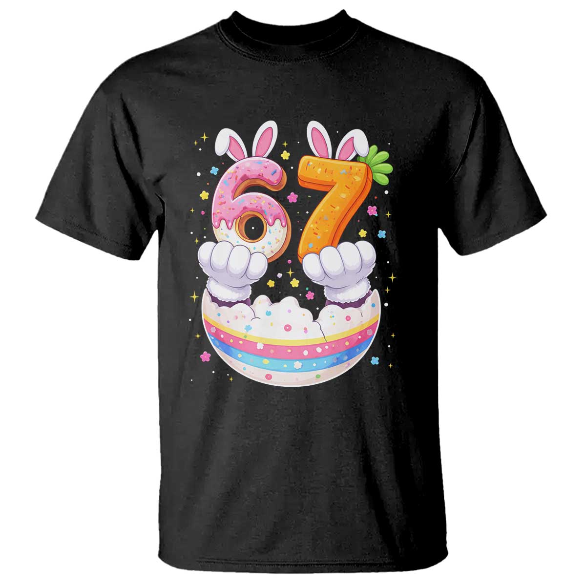 Funny Easter Day Bunny 67 Six Seven Meme T Shirt