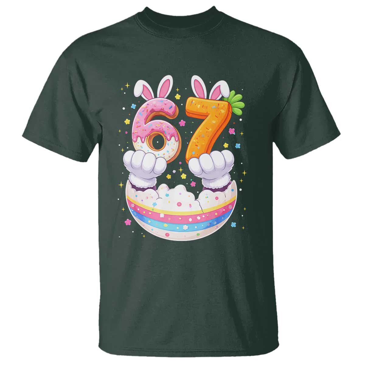 Funny Easter Day Bunny 67 Six Seven Meme T Shirt
