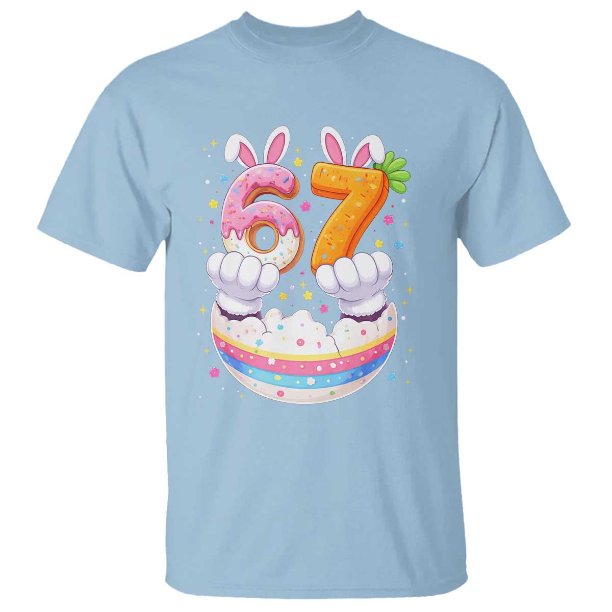 Funny Easter Day Bunny 67 Six Seven Meme T Shirt